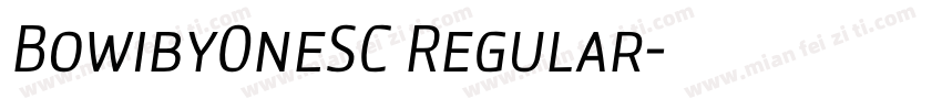BowibyOneSC Regular字体转换